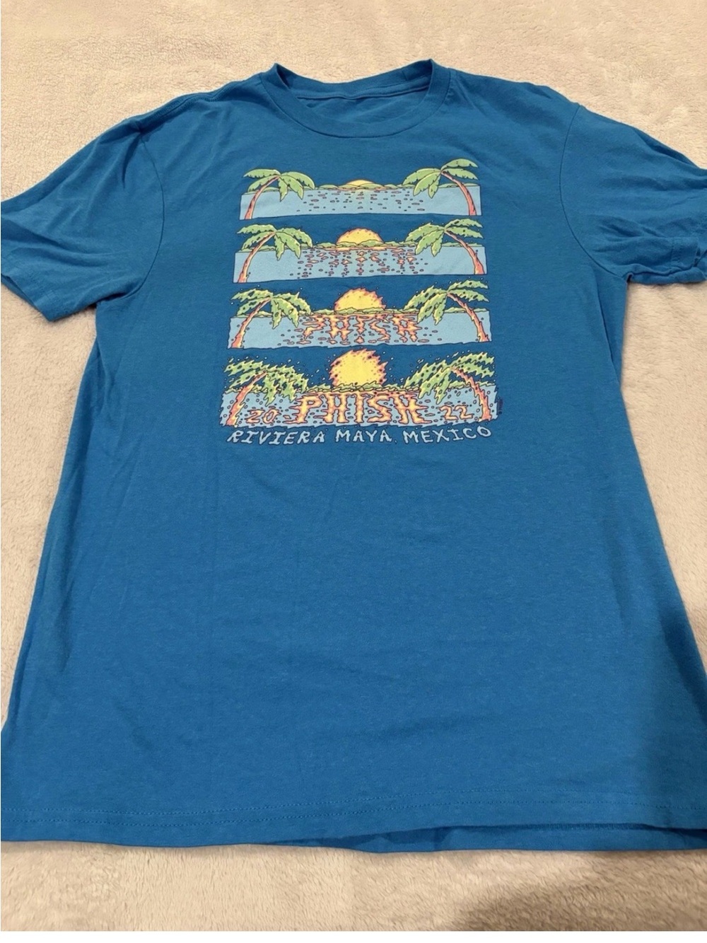 Phish Mexico Riviera Maya 2022 Graphic Crewneck T-Shirt women’s SMALL
